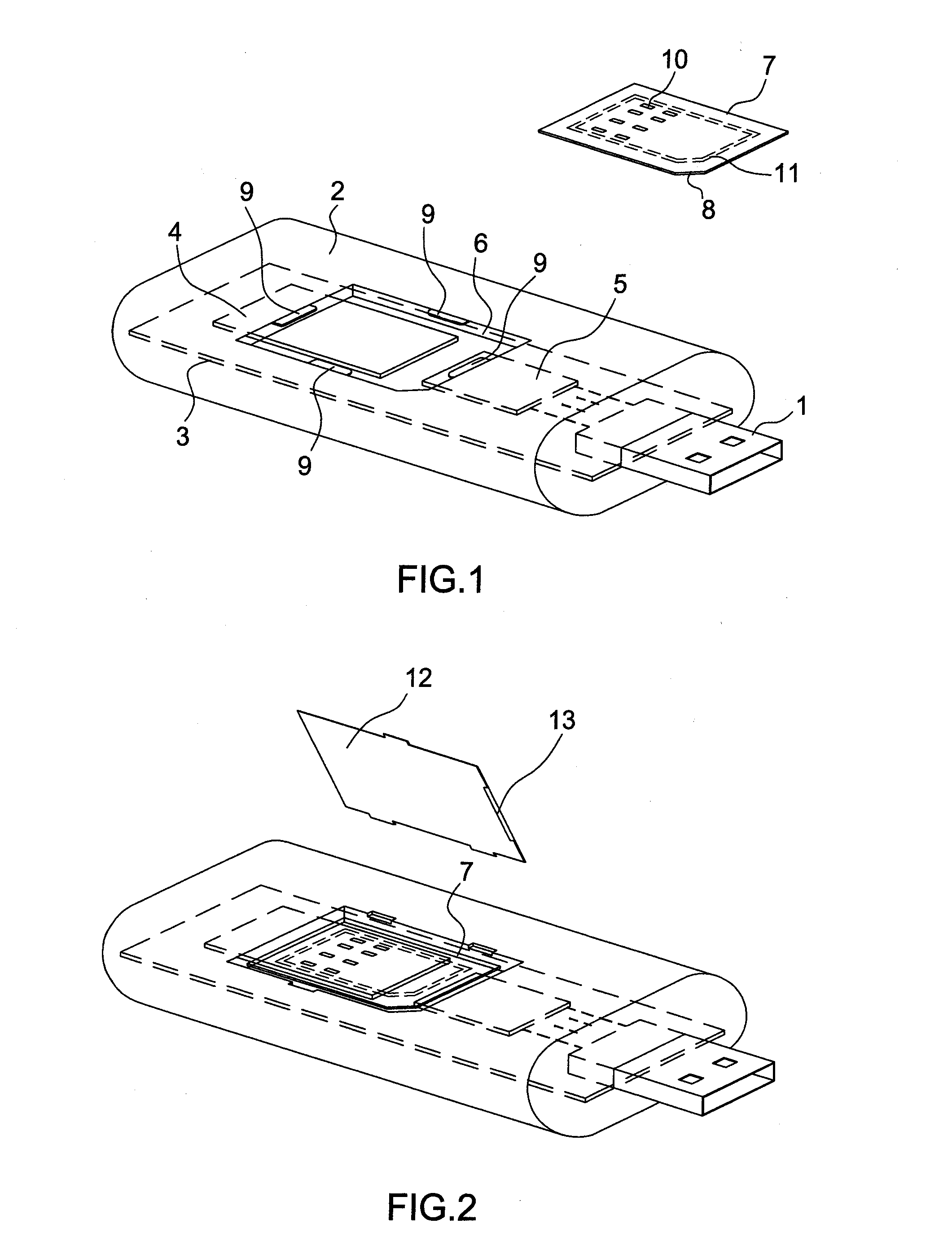 Casing for electronic key and system comprising such a casing