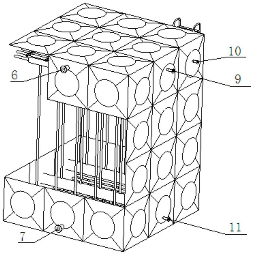 An integrated cold storage and heat storage device