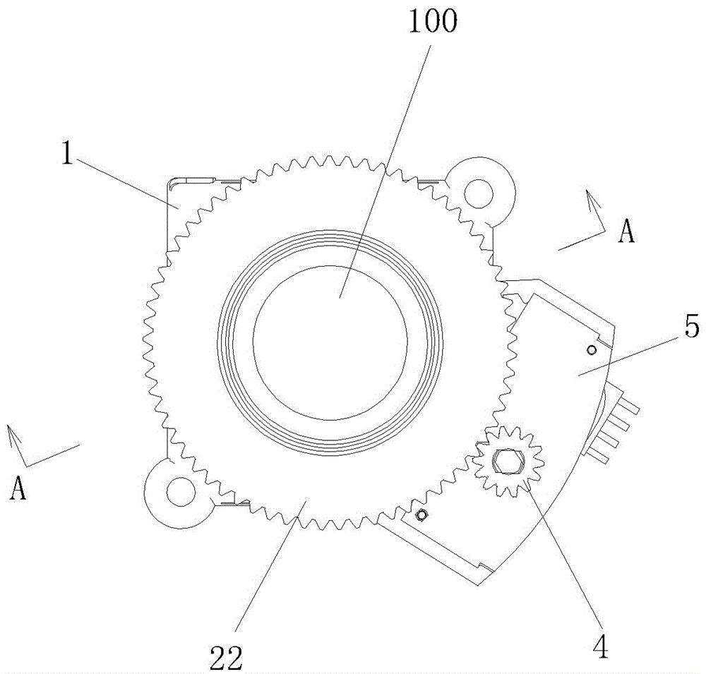 Focusing mechanism of a monitoring lens