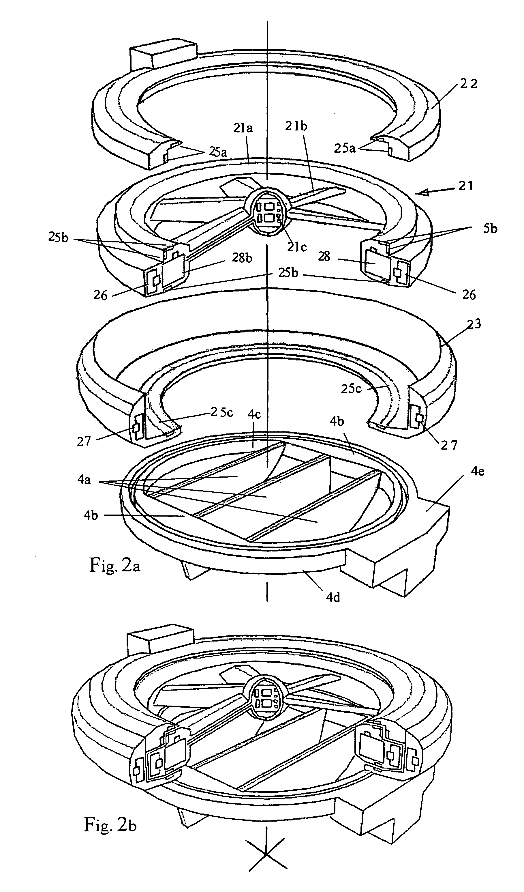 Quiet vertical takeoff and landing aircraft using ducted, magnetic induction air-impeller rotors