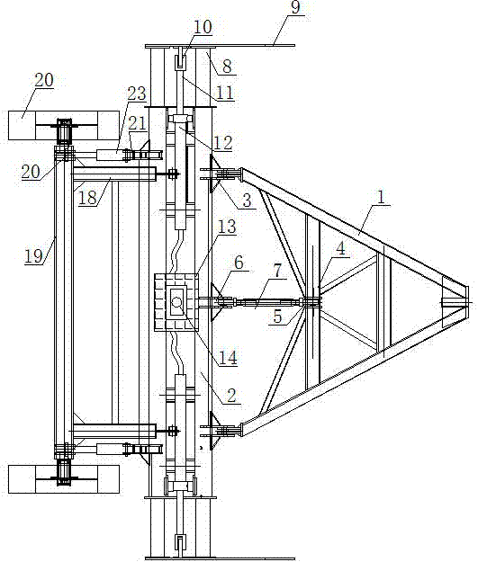 Telescopic laser land leveler