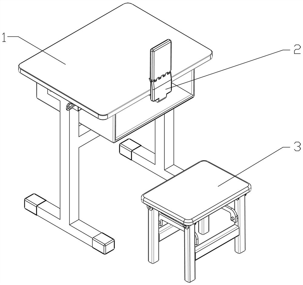 Folding table and stool set