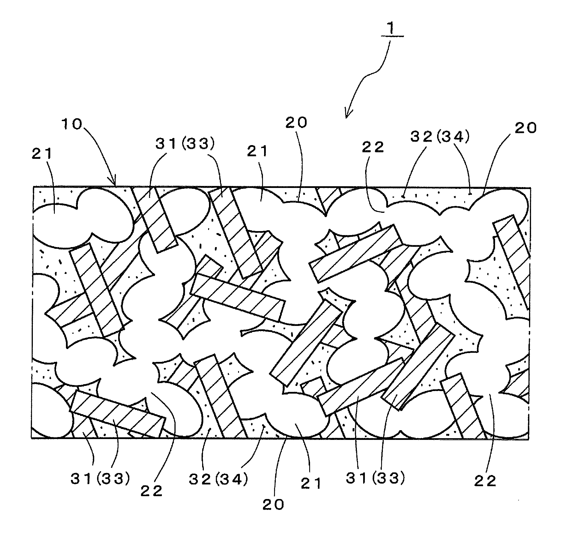 Conductive interconnected porous film and method of production of same