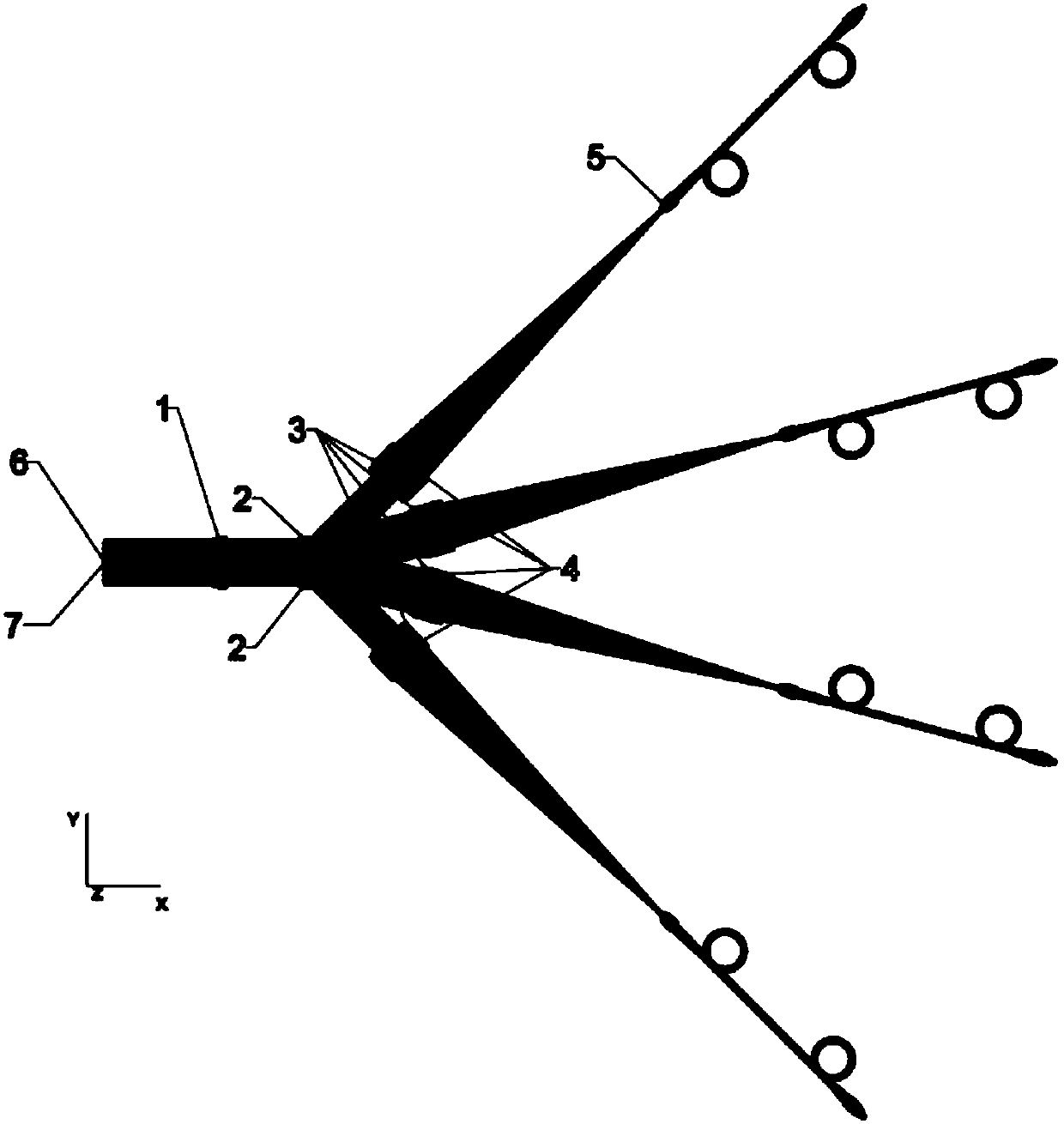 Optical mixer based on super-surface materials and preparation method of optical mixer