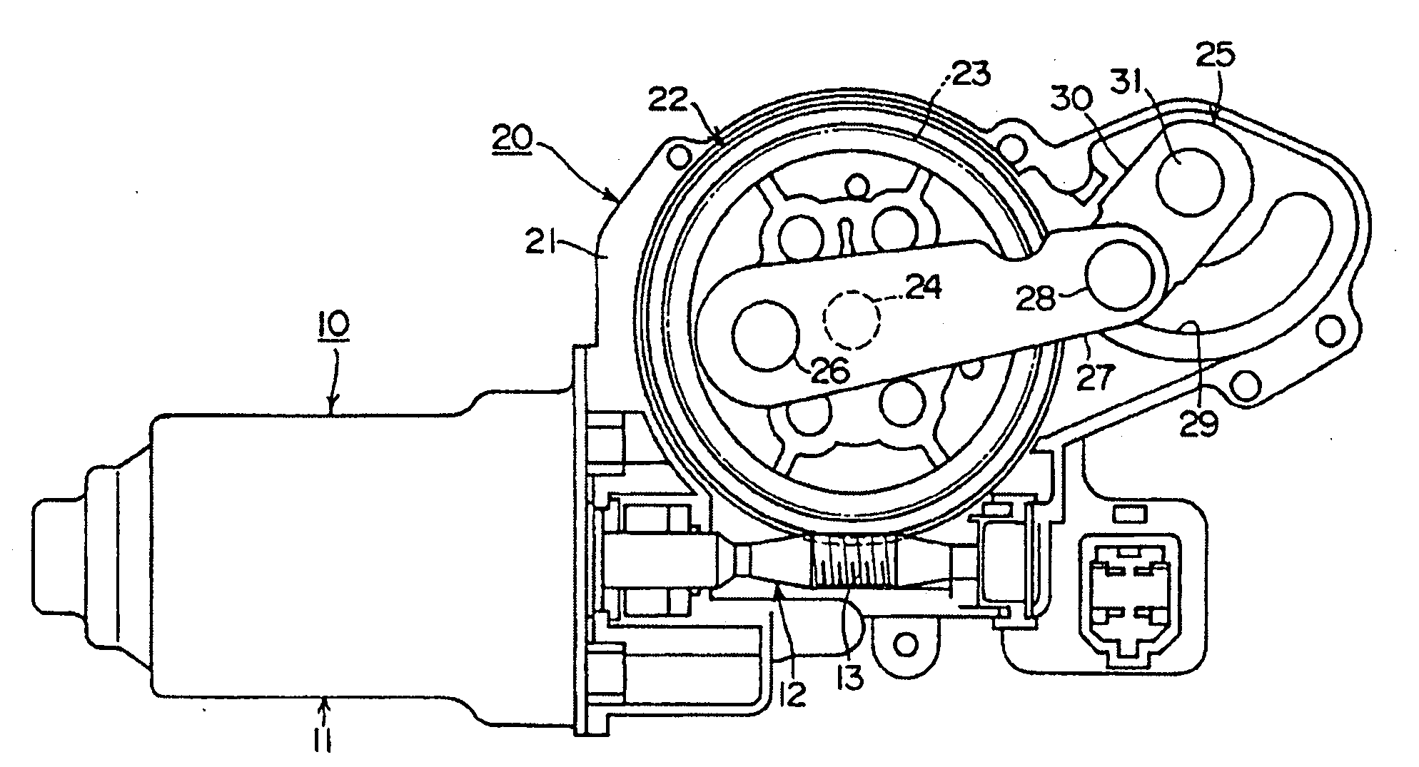 Motor with reduction gear