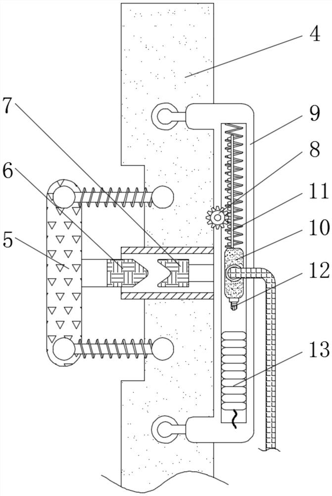 Fixing and stabilizing device for keeping carrying mechanical arm