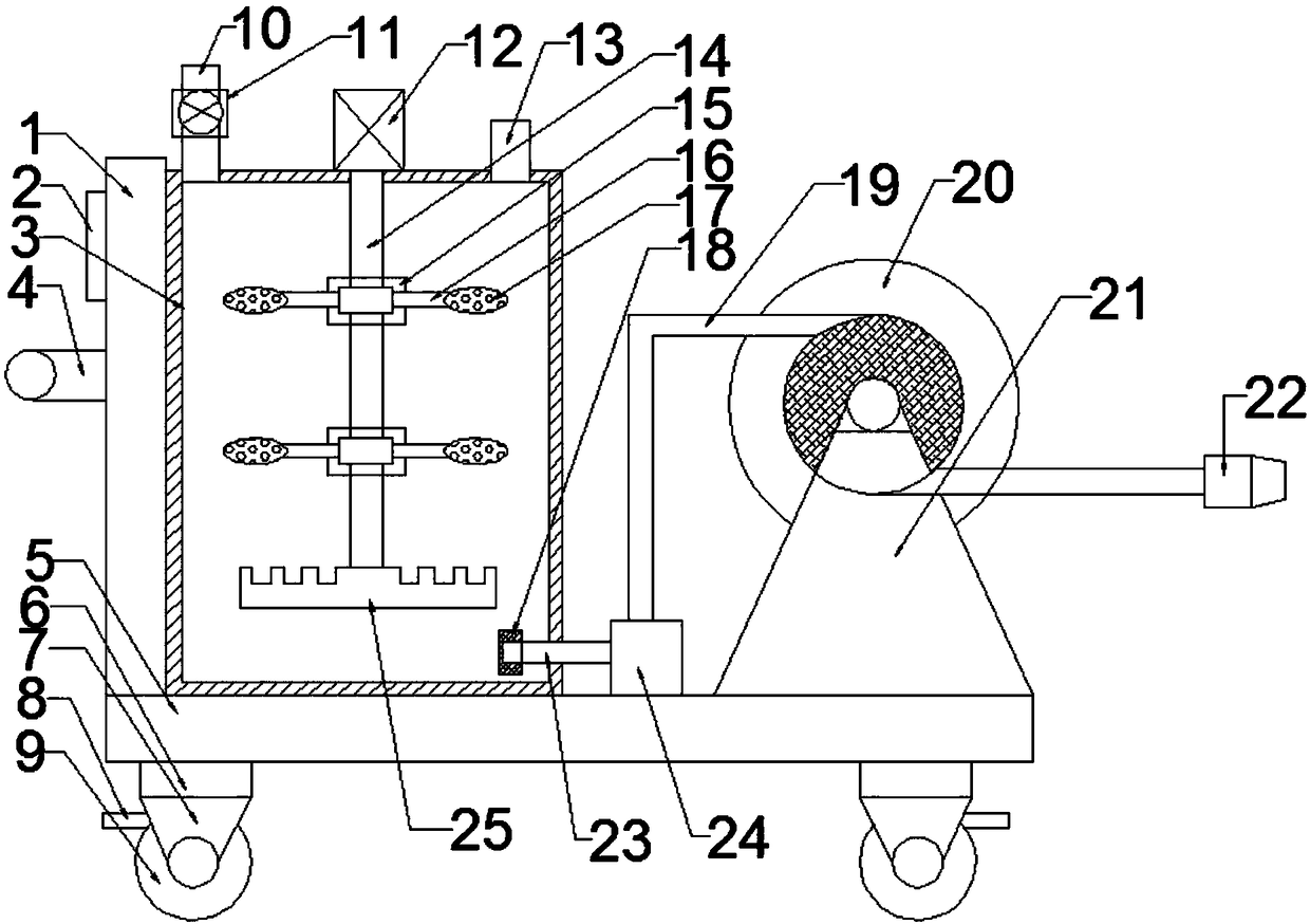 Novel agricultural pesticide spraying device