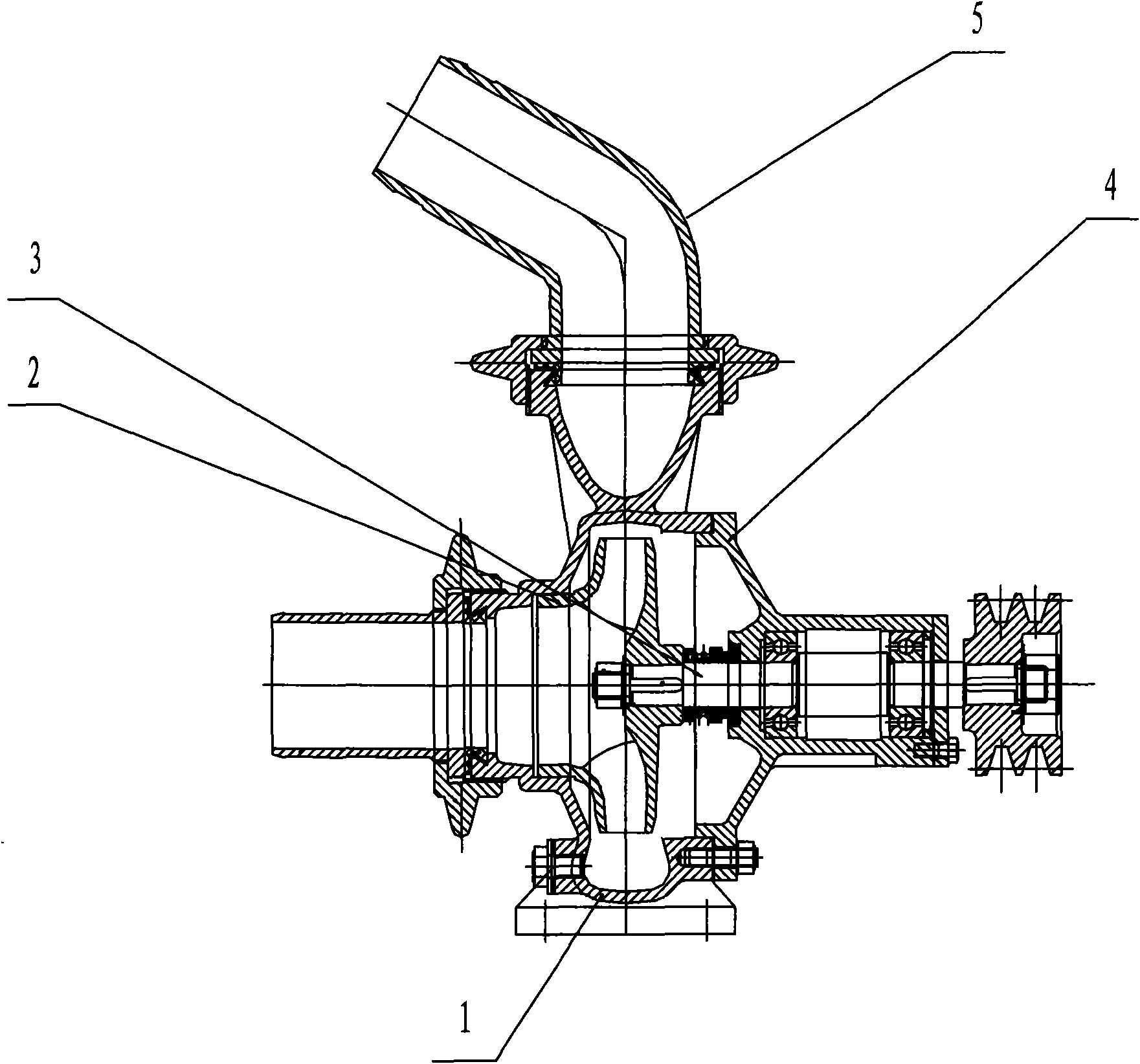 Universal water outlet of centrifugal pump