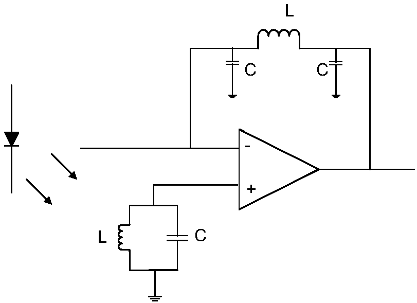 Array amplifier based on frequency detection