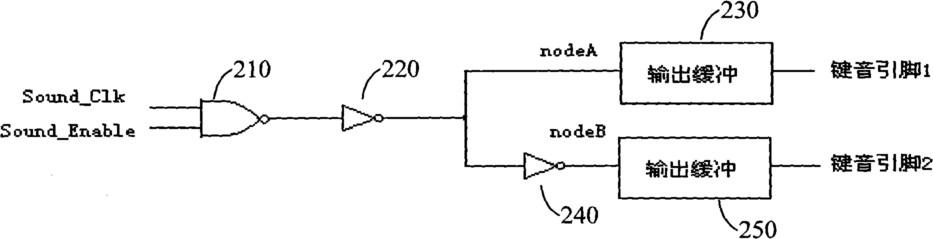 Buzzer driving circuit and calculator circuit with same