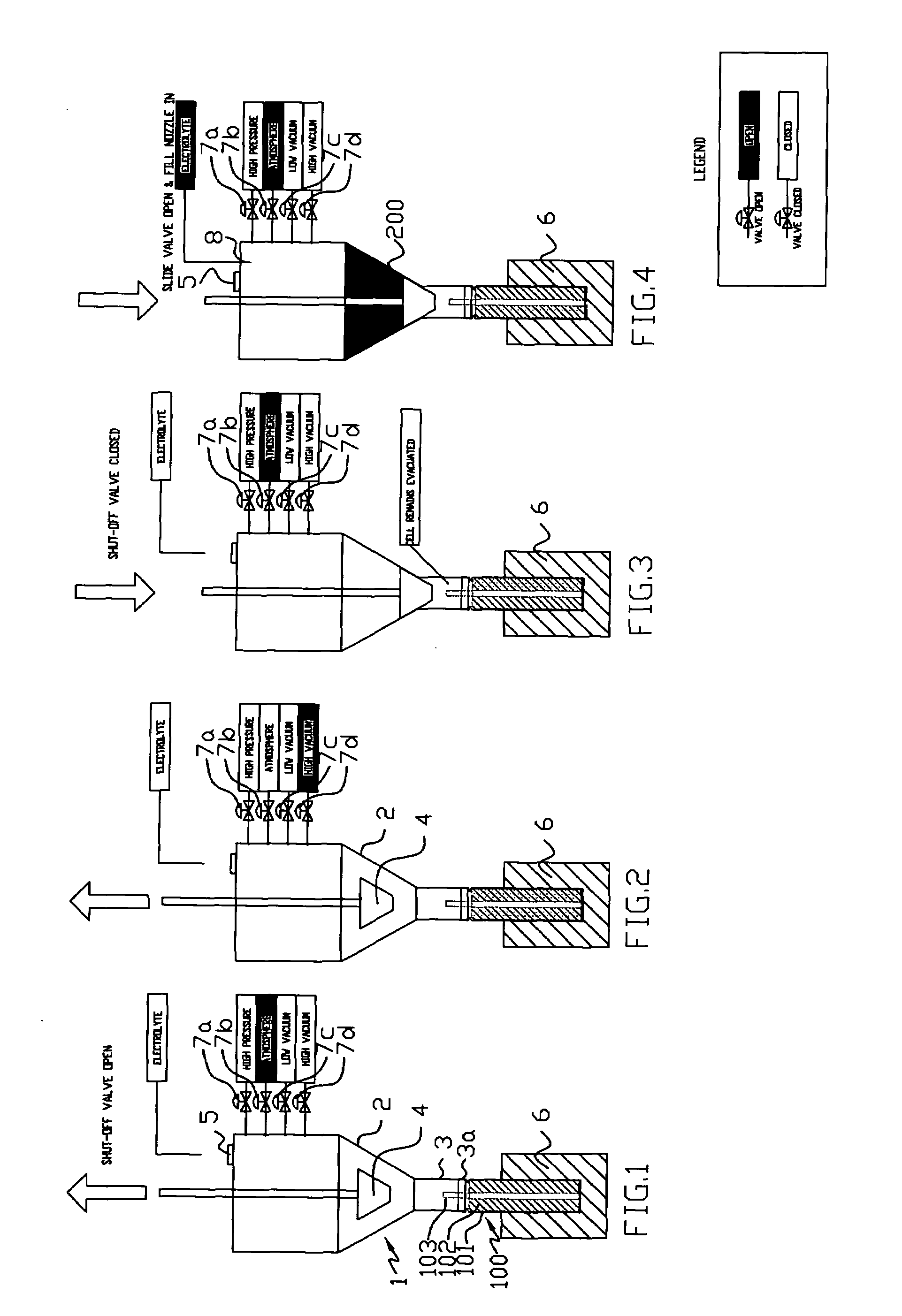 Method for filling electrolyte into battery cell and apparatus for carrying out the method