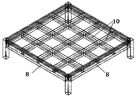 Floor slab ground structure suitable for information system computer room in building