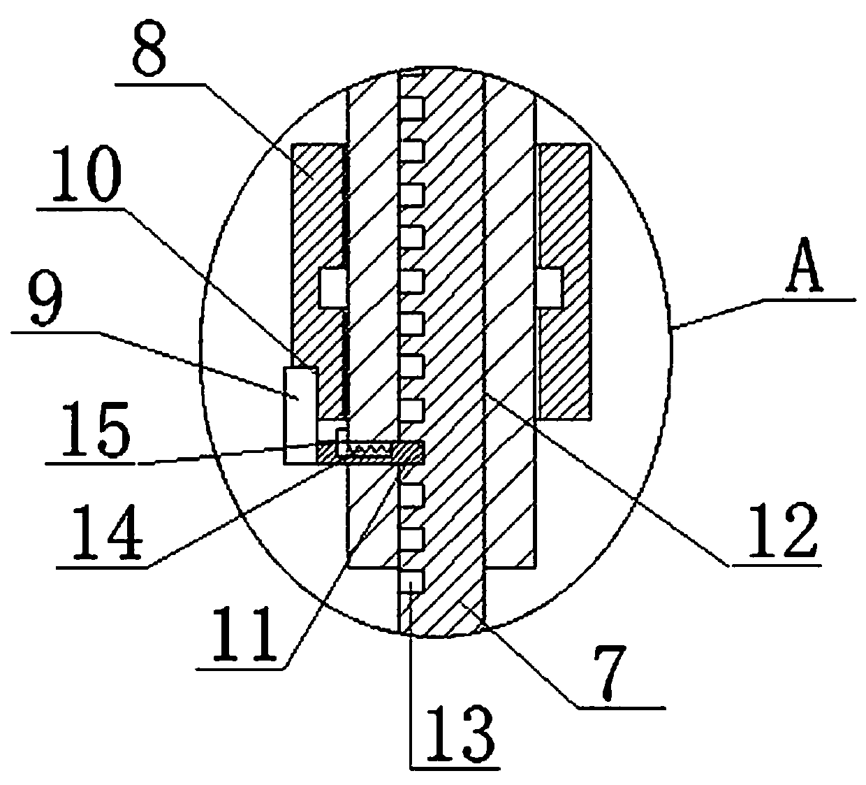 Detection device for electric fan product