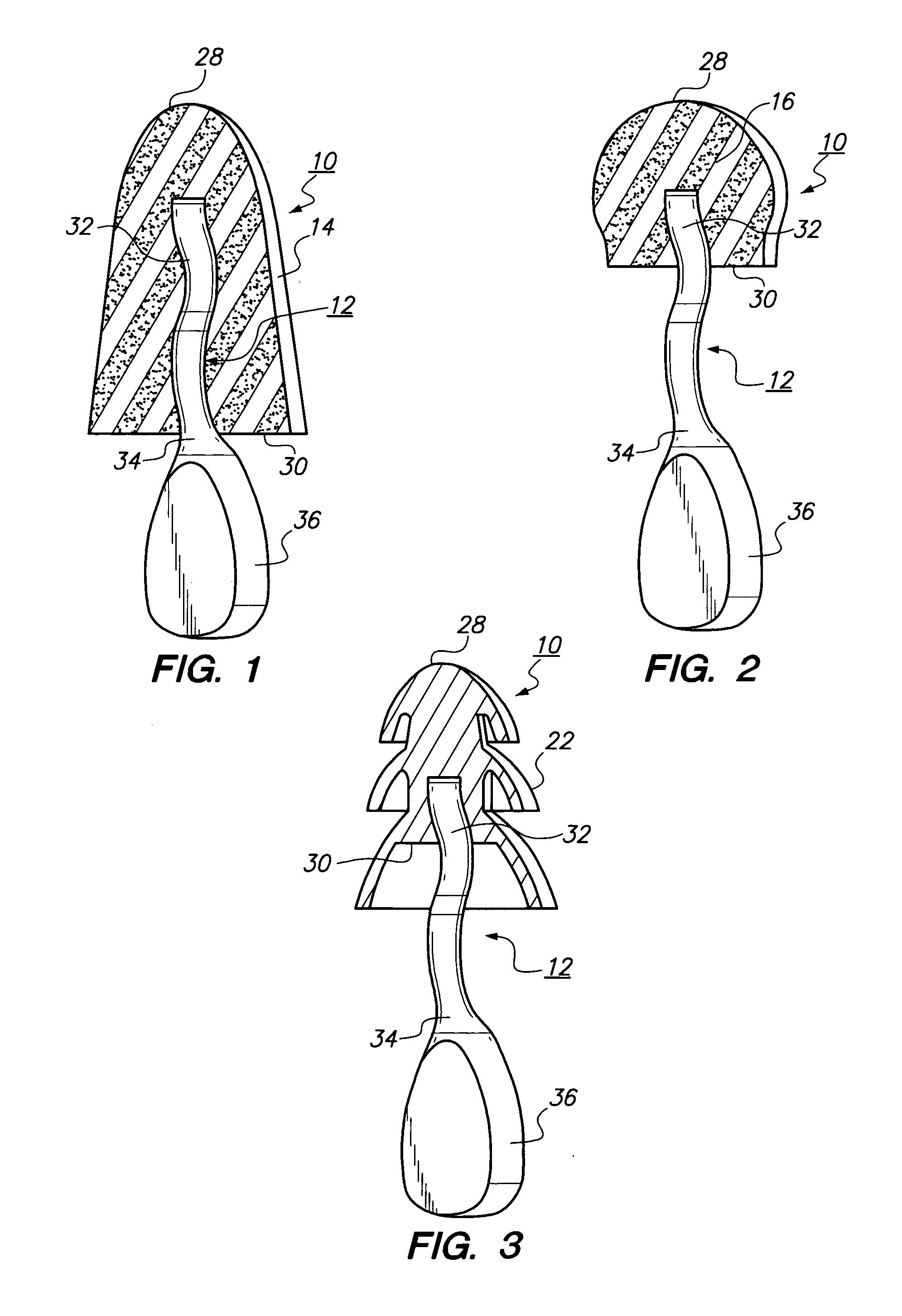 Push-in type of earplug with improved insertion stem