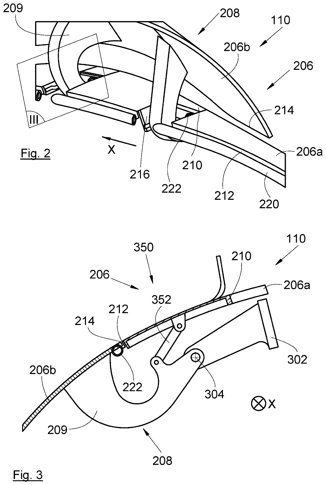 Dual-flow jet engine for an aircraft with an improved aperture