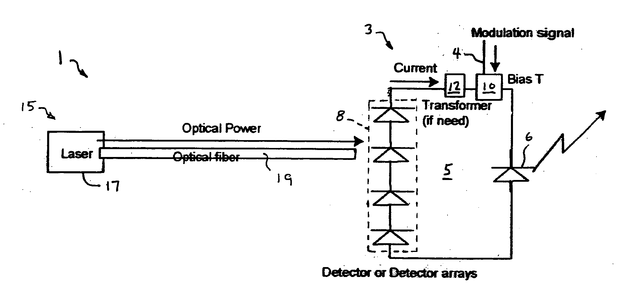 System and method for optically powering a remote network component