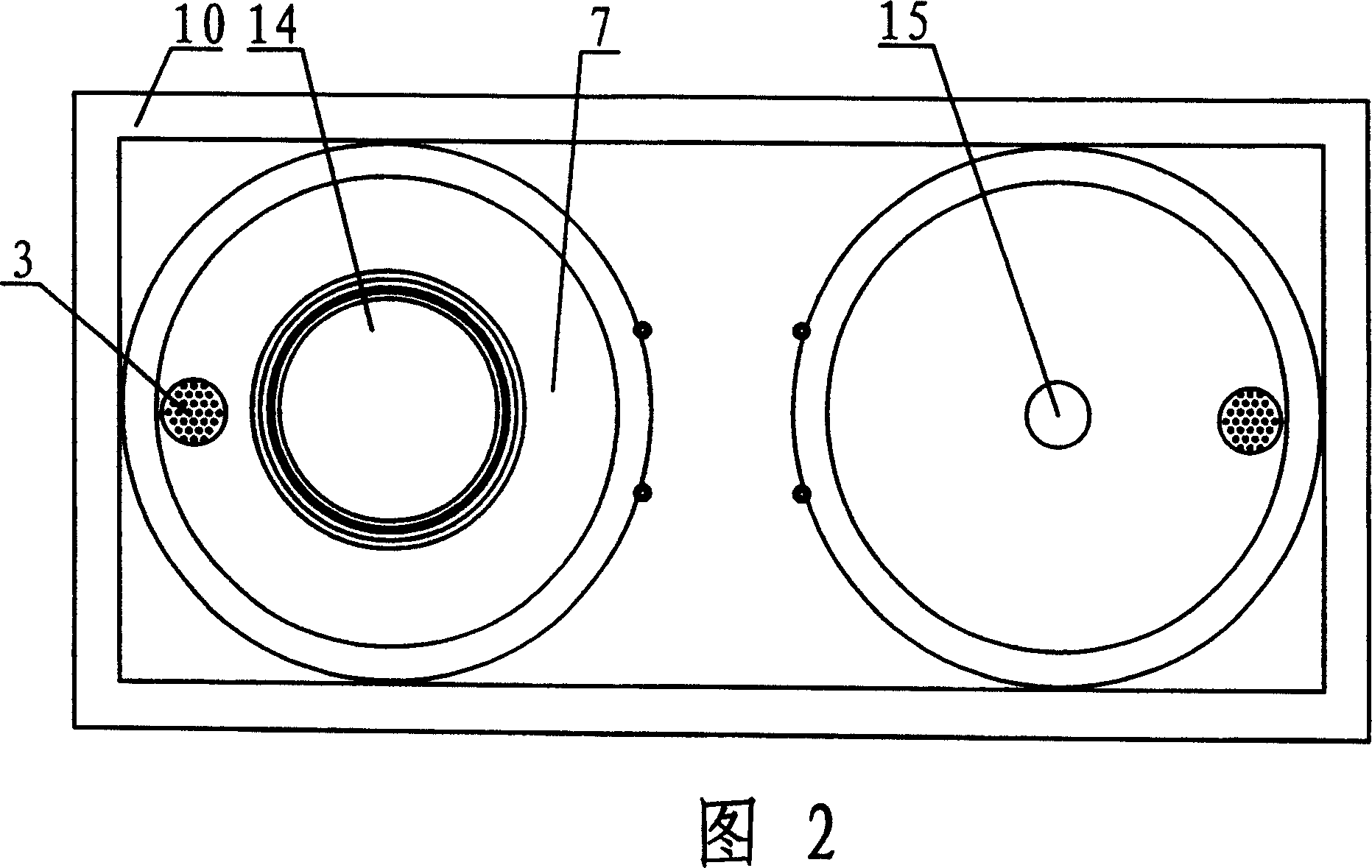 Two-site polishing machine