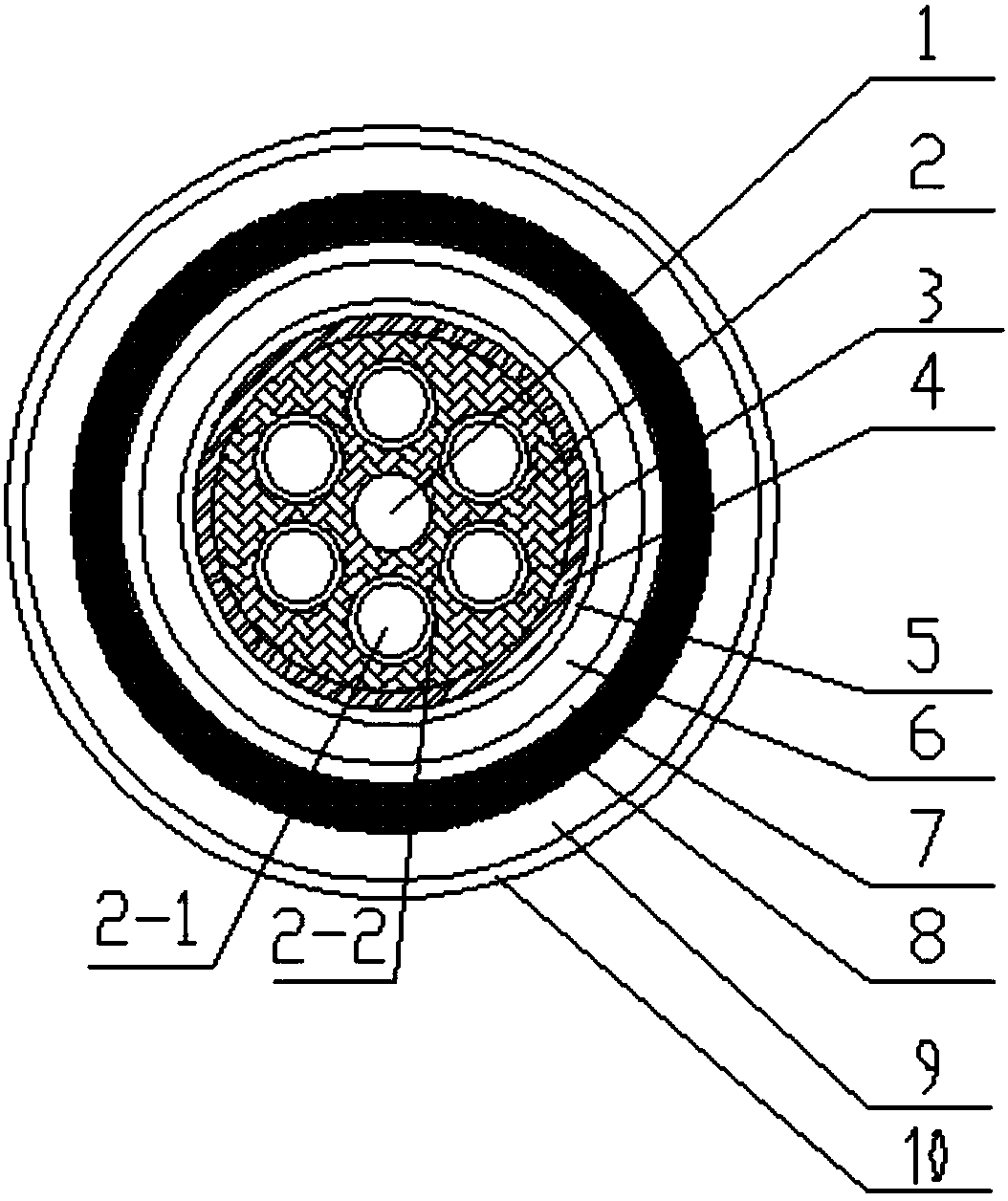 Flame-retardant cable