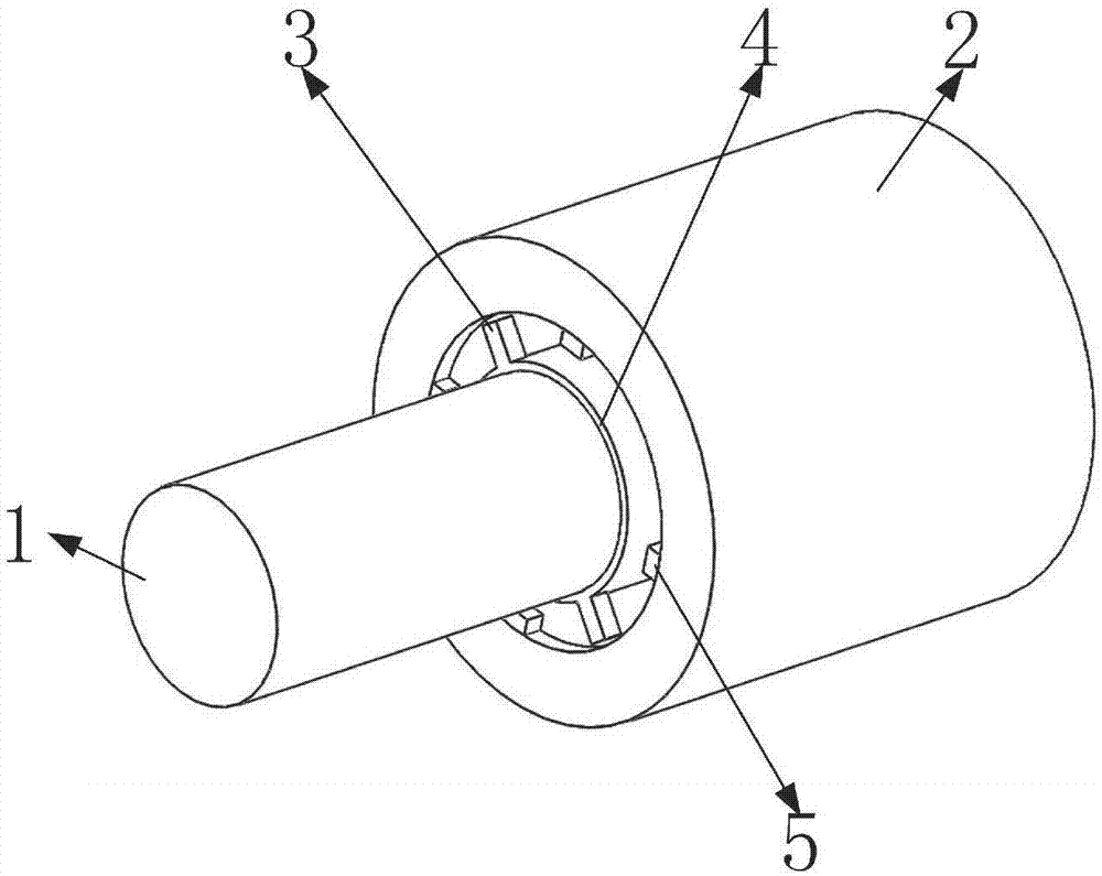 Sprag-type bidirectional overrun clutch based on elastic piece control