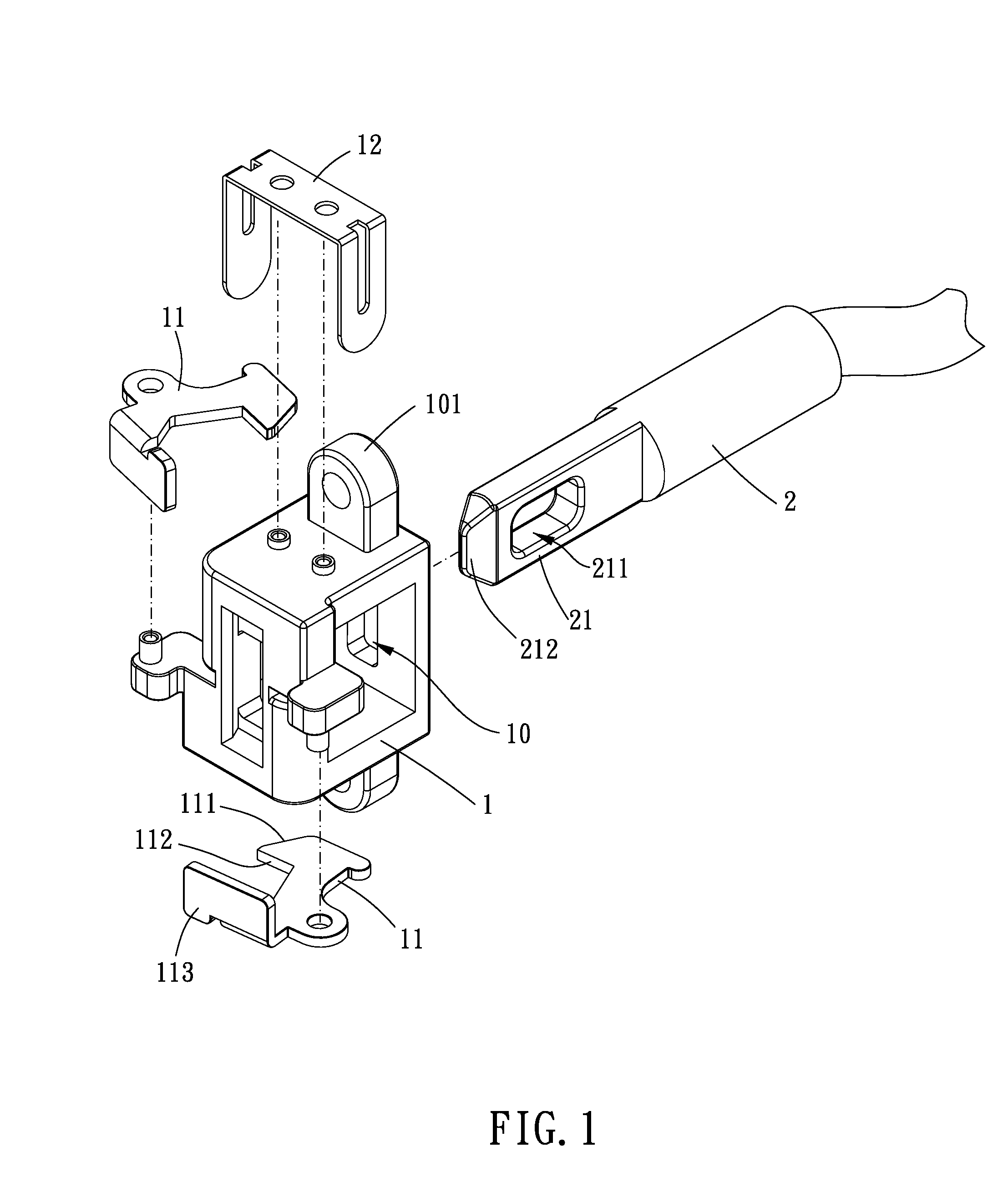 Engagement structure for cable head