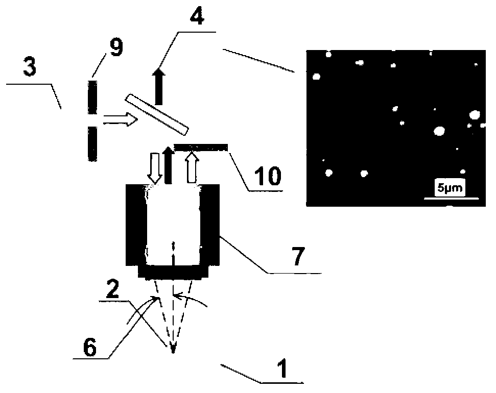 Pinpoint enhanced dark-field microscope, electrochemical testing device and leveling system