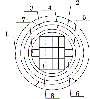 Fireproof flame-retardant cable