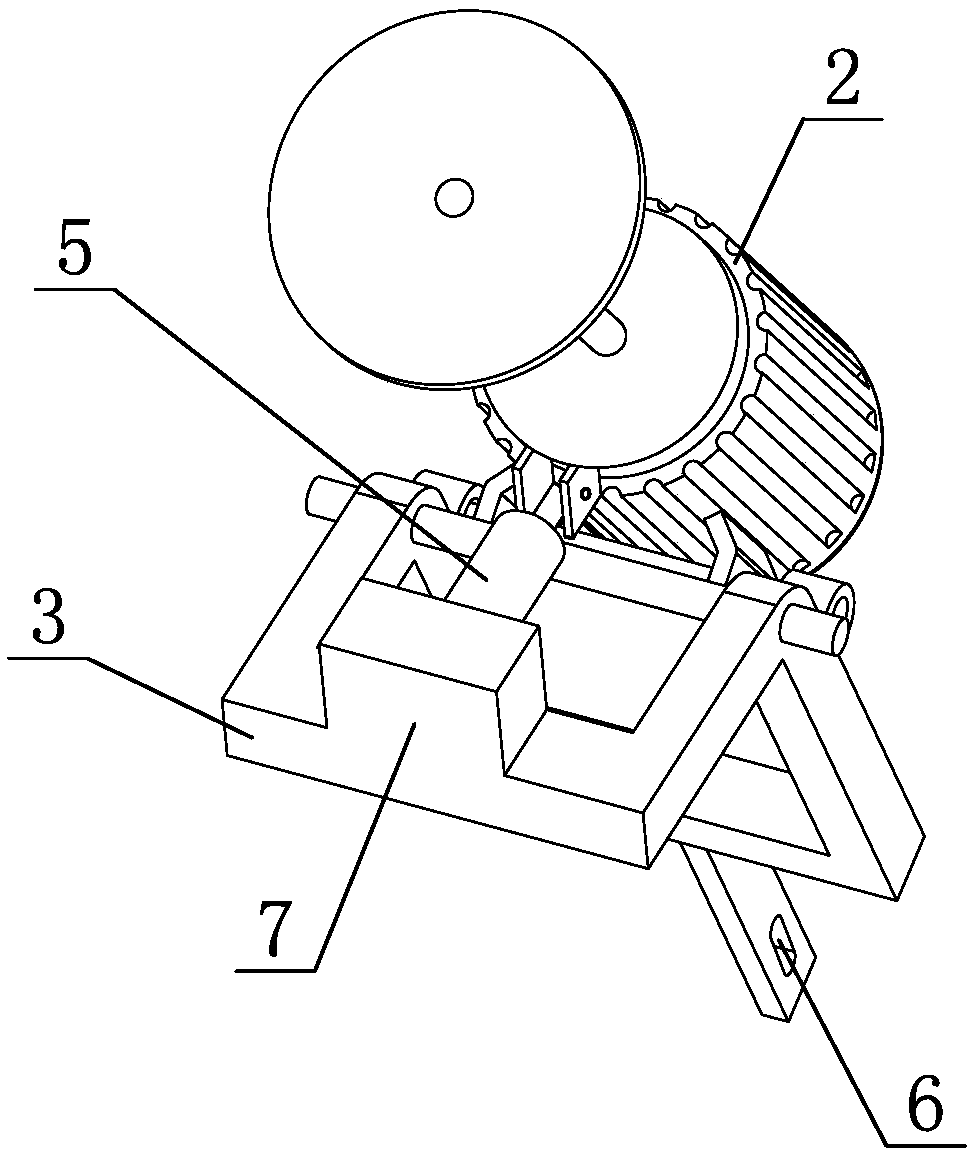 Grinding device for processing hot pot body