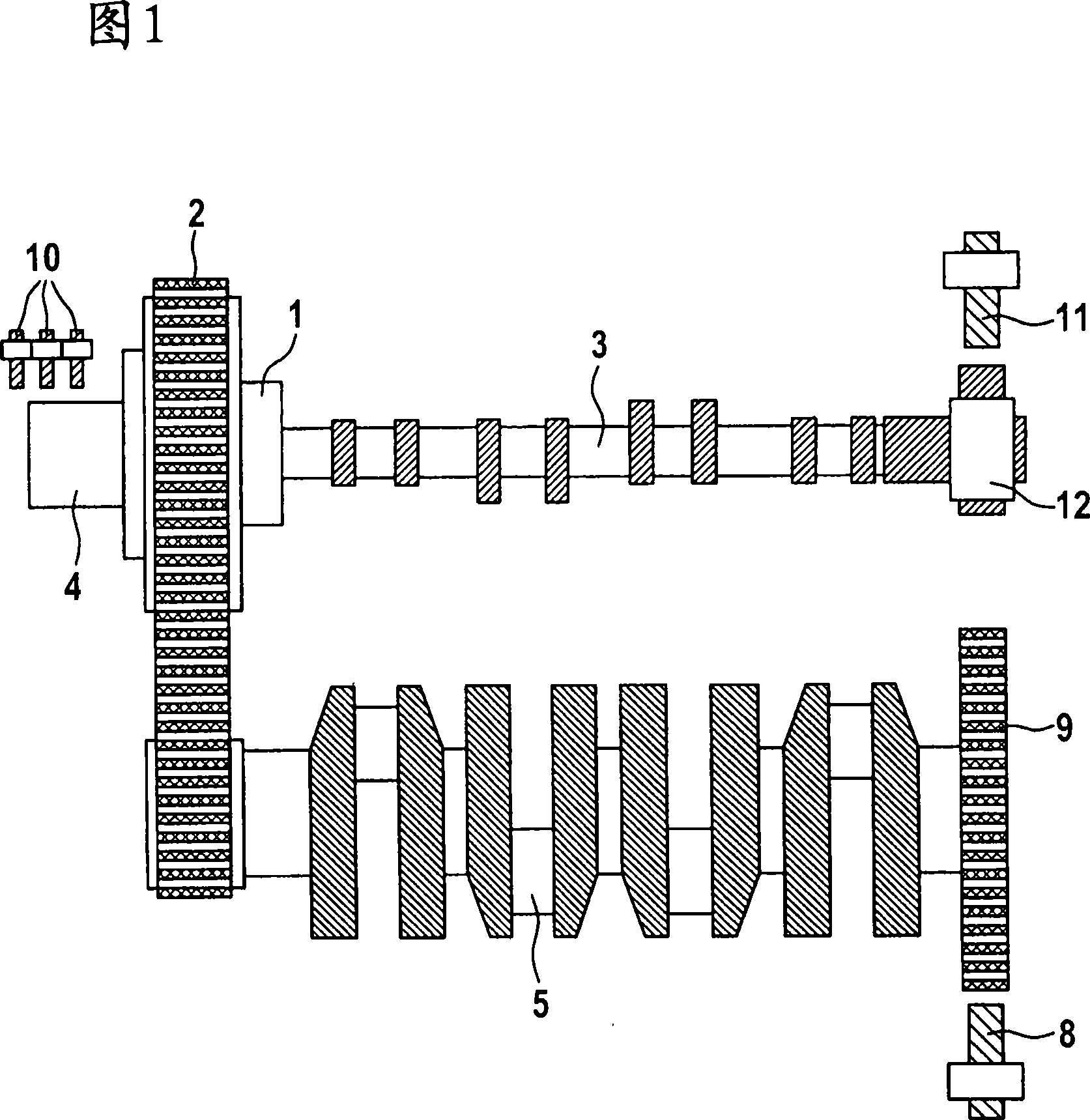 Process for adjusting the angular position of the camshaft of a reciprocating internal combustion engine relative to the crankshaft