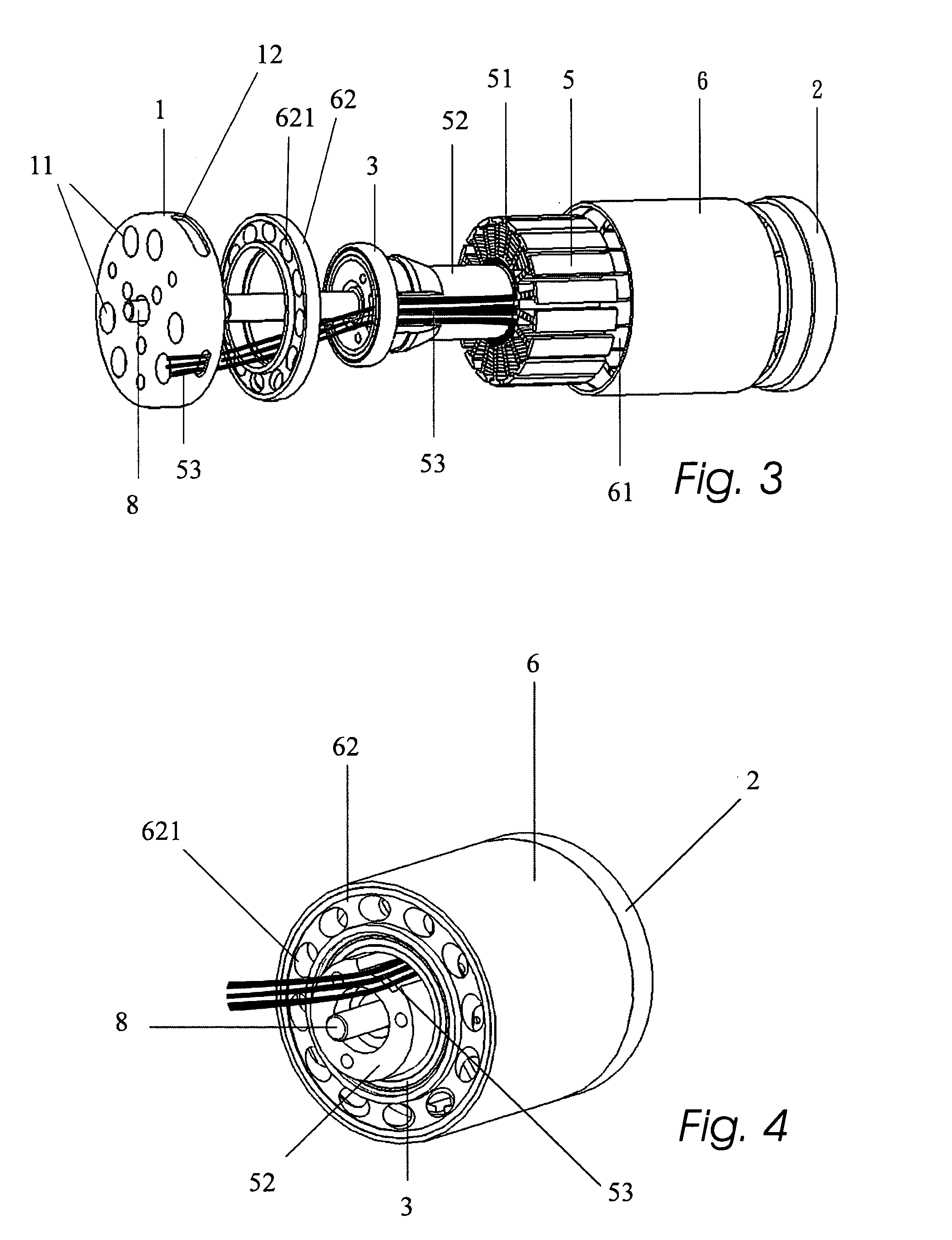 Air-cooled motor