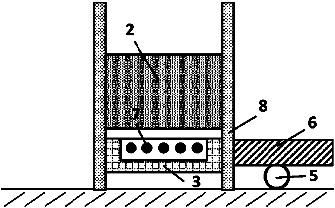 Ramming device and ramming method
