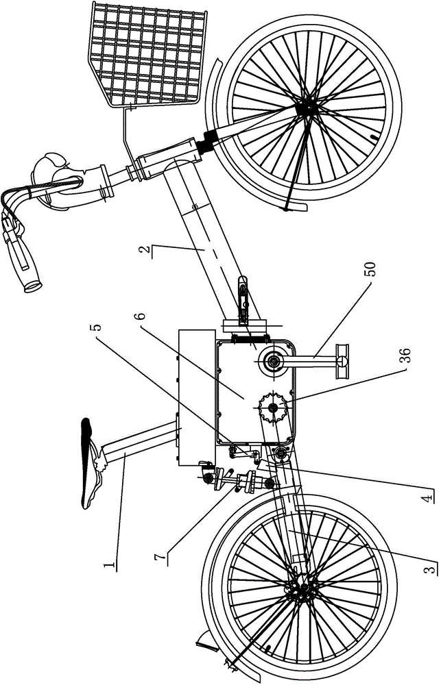 Bicycle vibration energy conversion mechanism and bicycle adopting same