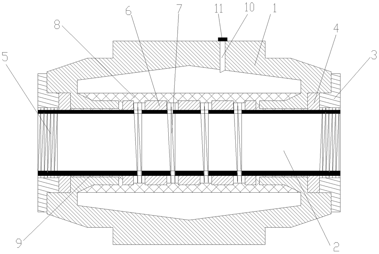 A smooth damping lubricating bearing