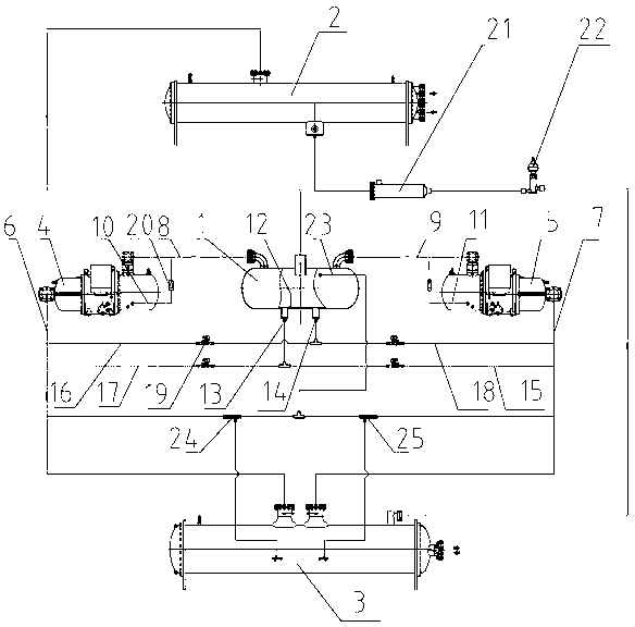 Dual parallel compressor screw water chilling unit