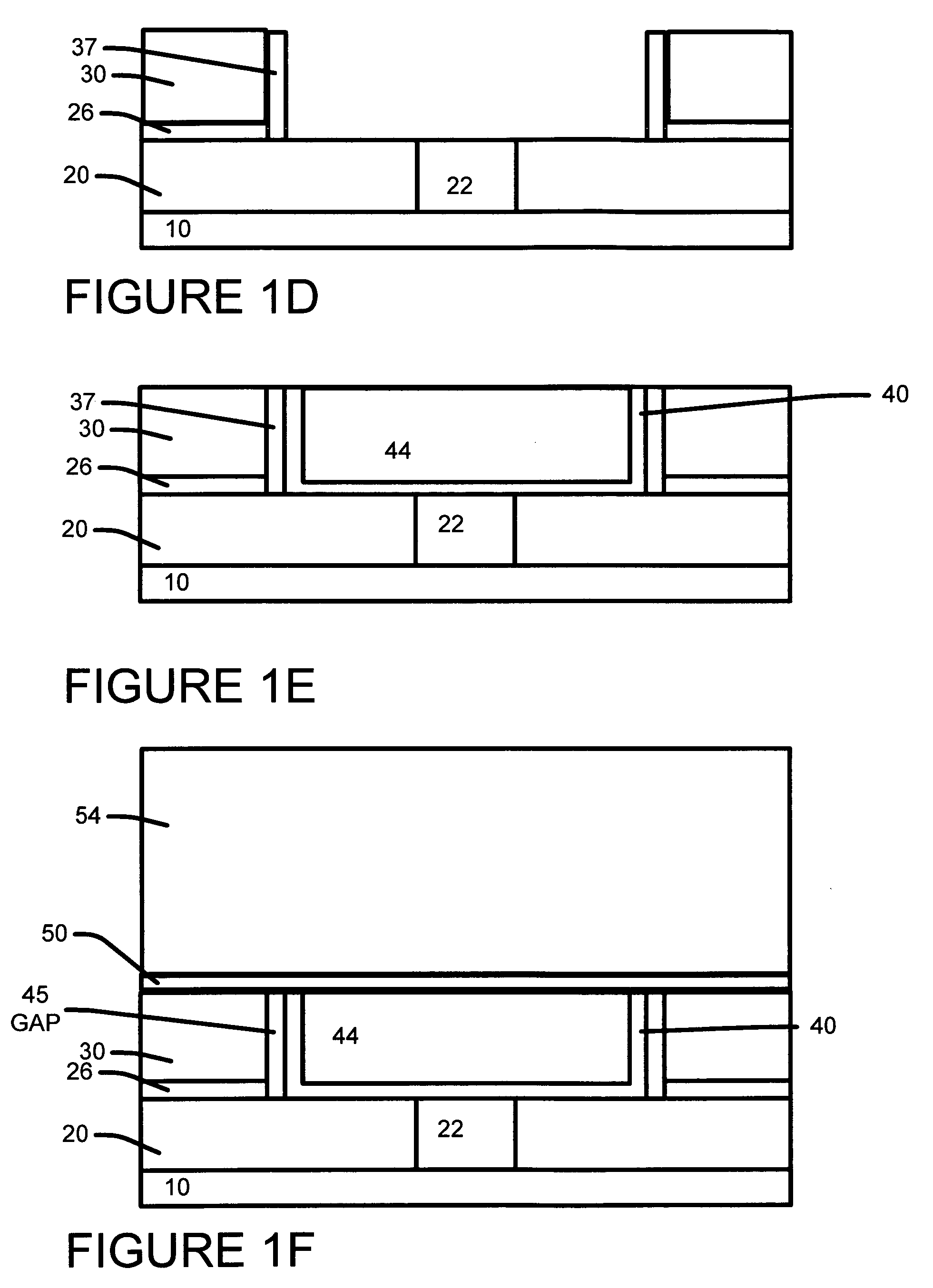 Structure and method of liner air gap formation