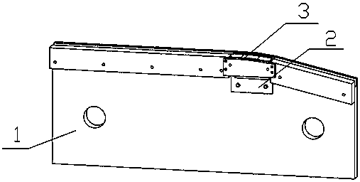 Profile-adjustable stretch-bending forming mold for stand column-like components of railway vehicles