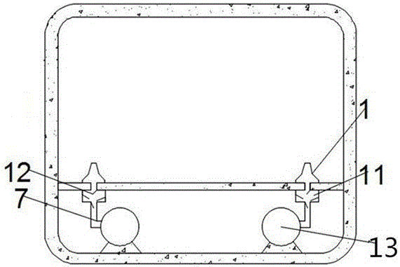 Guardrail used for underground complex and having submersion-resistant water drainage function