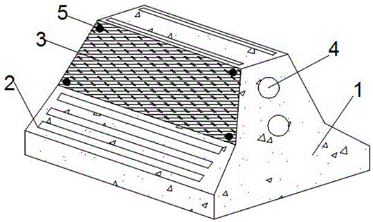 Guardrail used for underground complex and having submersion-resistant water drainage function