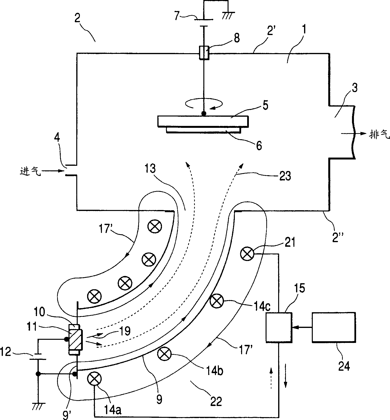 Method and device for vacuum arc vapour deposition