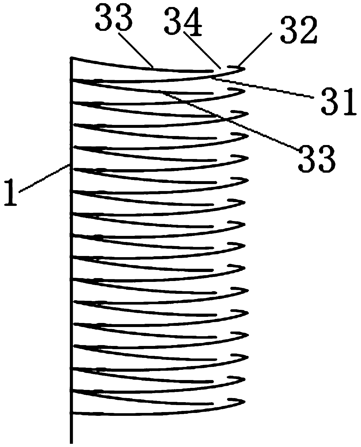 A degassing device