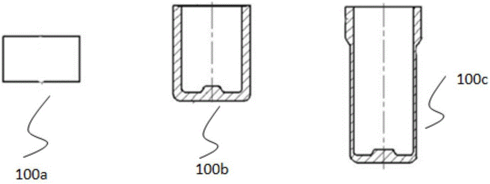 Energy accumulator tank extrusion die