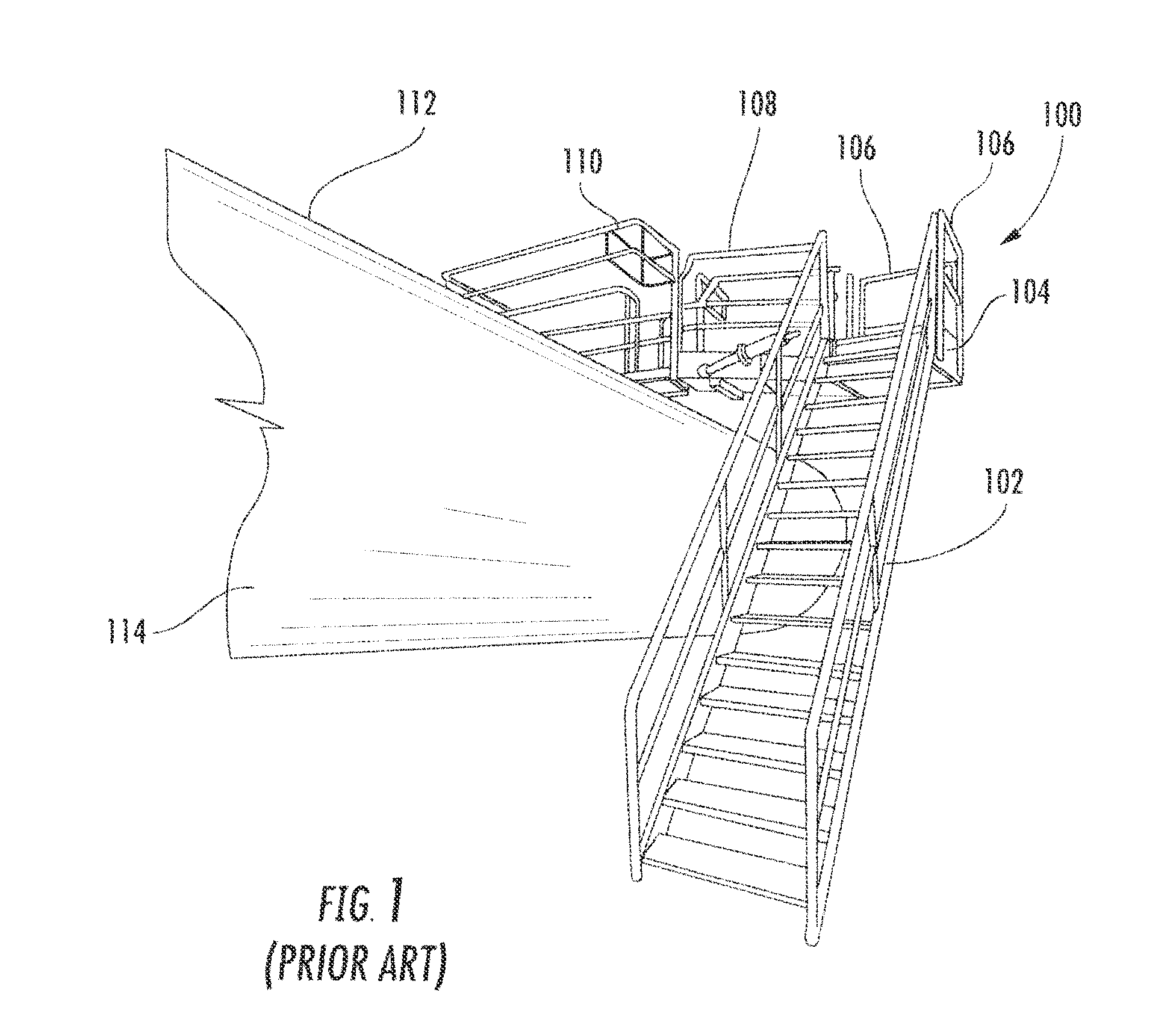 Gangway handrail and method for manufacturing the same