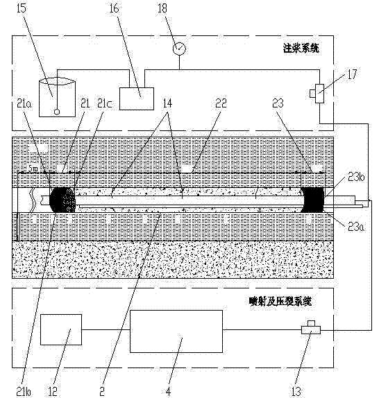 System process for conducting efficient strengthened extraction in surrounding rock