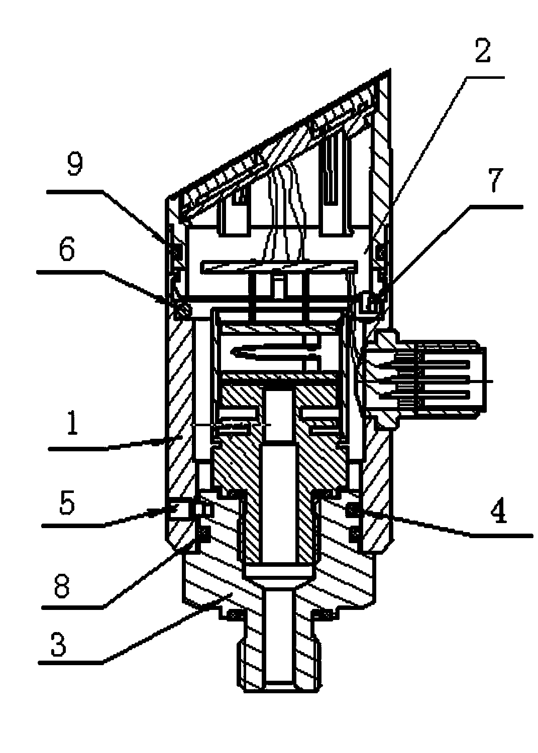 Double rotating digital display pressure switch