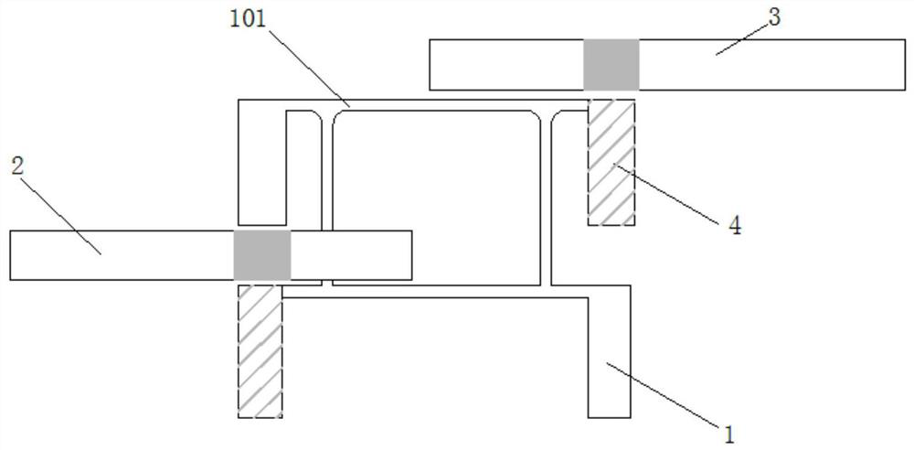 An emergency hospital bed storage bracket that avoids injuries caused by insufficient strength during collection