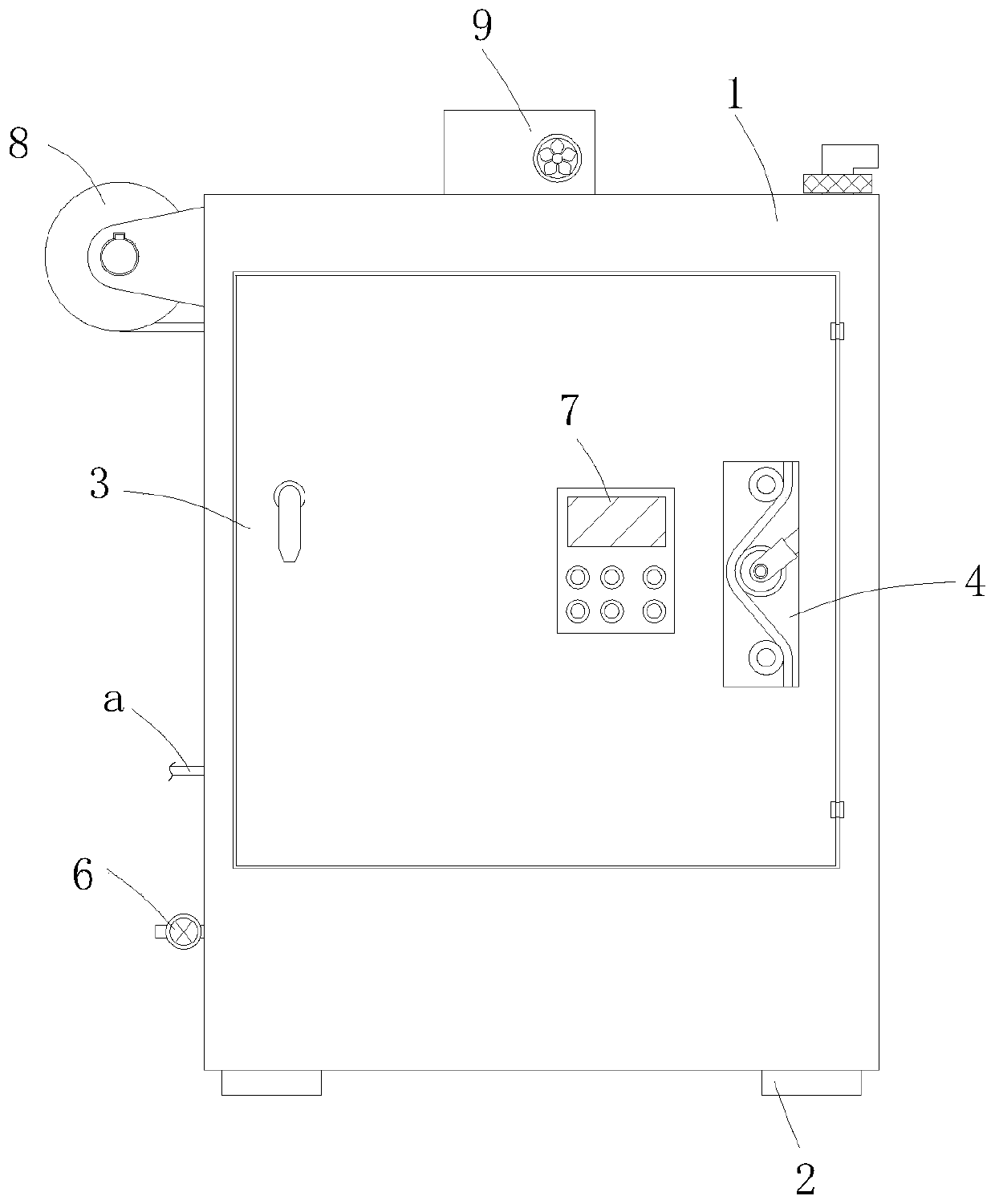 High-temperature oil treatment device for capacitor processing