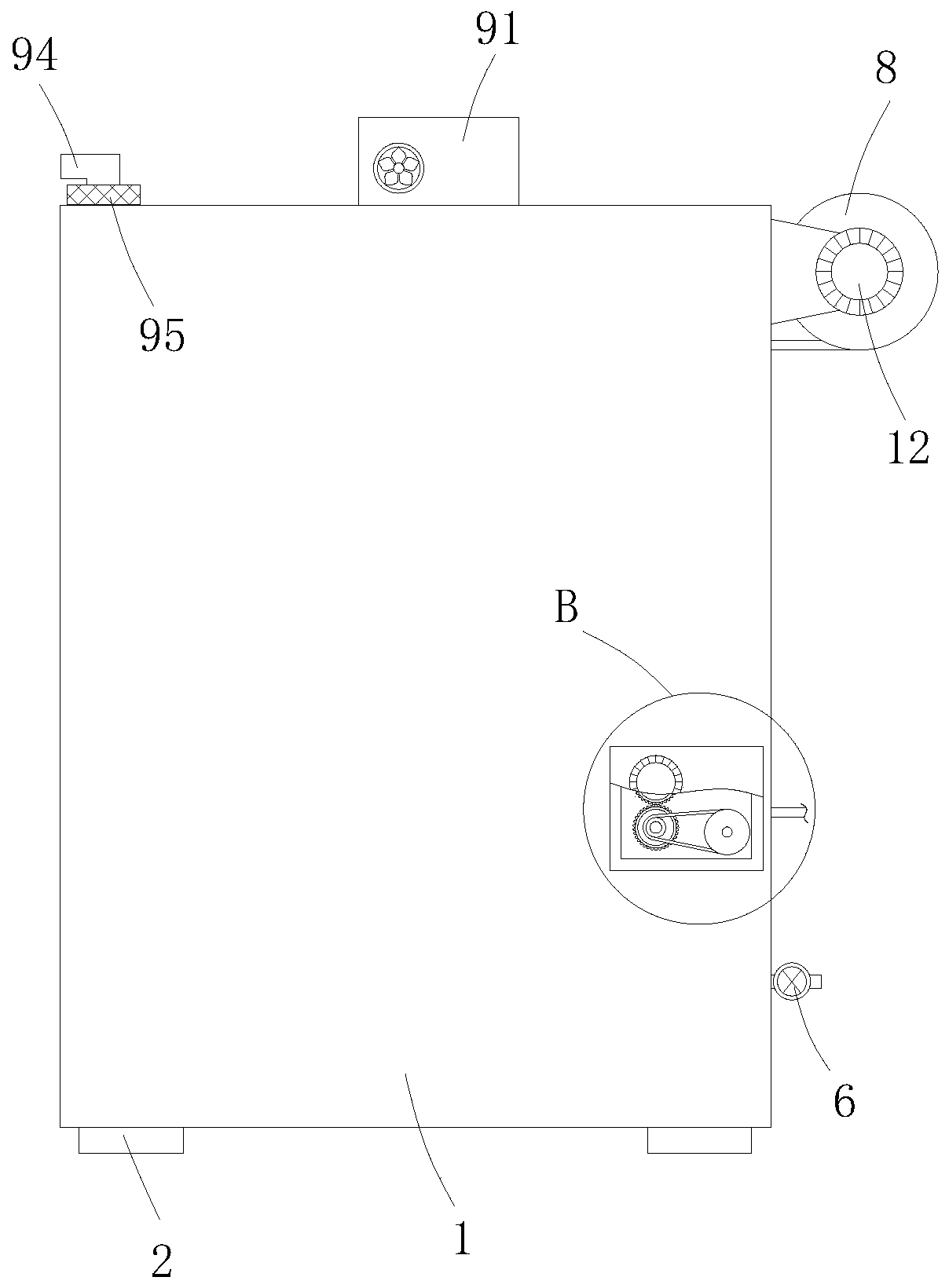 High-temperature oil treatment device for capacitor processing