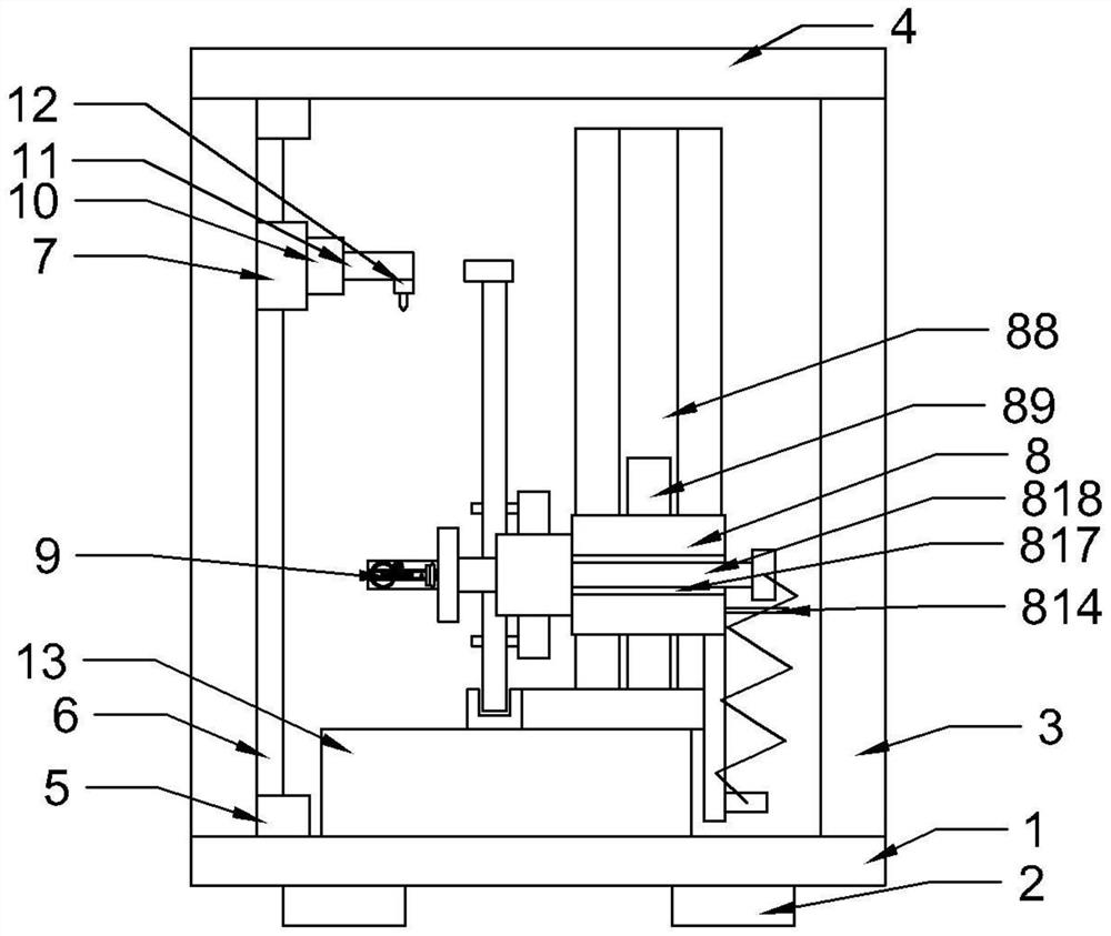 Workpiece fixing and turning over device for precision machining