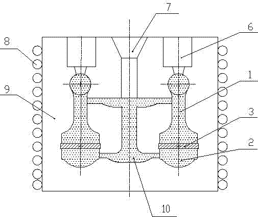 Manufacturing method for steel cracking connecting rod