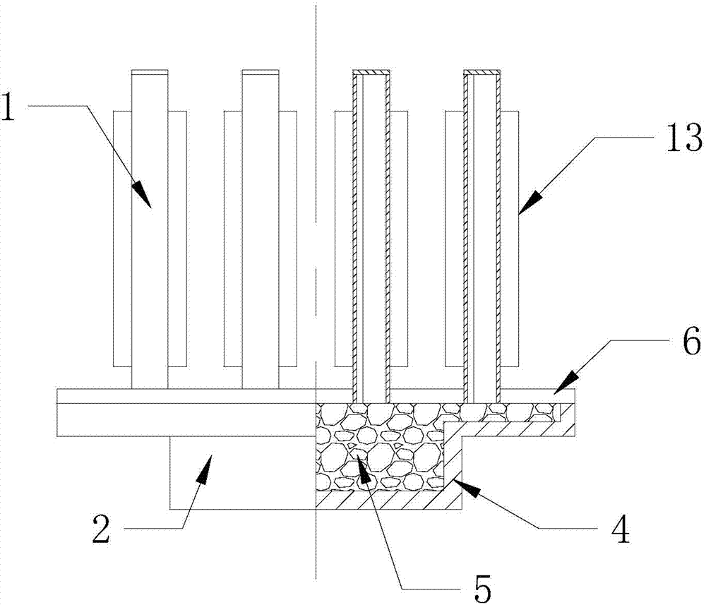 Heat pipe radiator with variable-section hot end and multiple pulsation cold ends