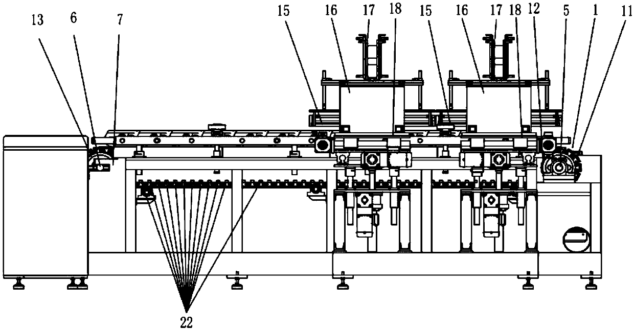 Caterpillar track section induction quenching and tempering machine tool and circuit protection method